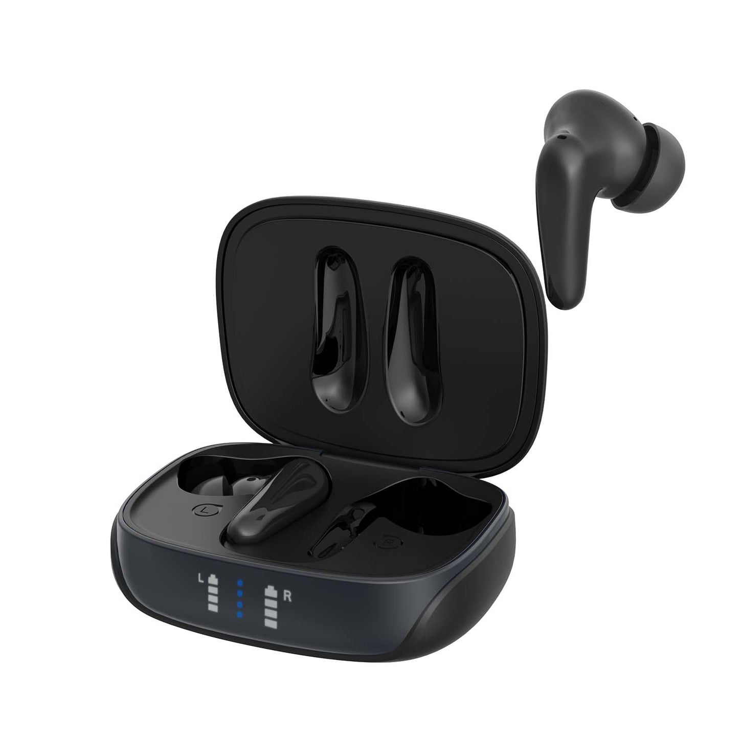 AIR Focus Matte Black Active Noise Cancelling Earbuds