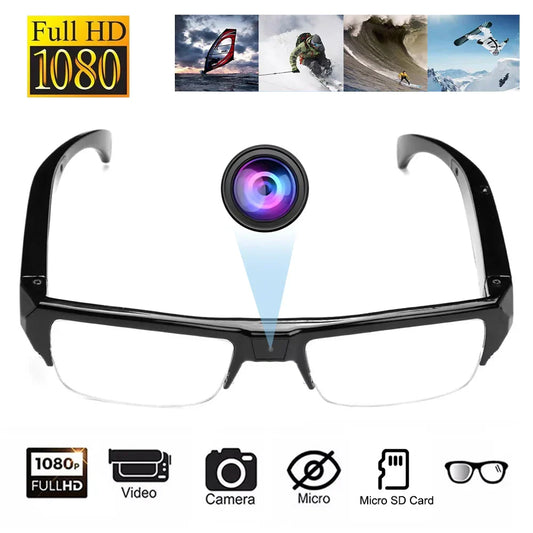 1080P HD Mini Camera Glasses Wearable DVR Video Recorder