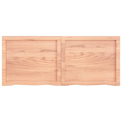 NNEVL Table Top Light Brown 120x50x4 cm Treated Solid Wood Oak