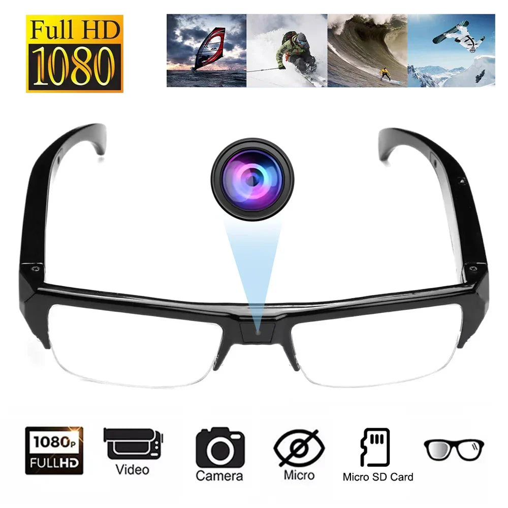 1080P HD Mini Camera Glasses Wearable DVR Video Recorder