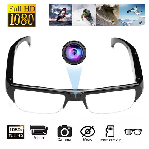 1080P HD Mini Camera Glasses Wearable DVR Video Recorder