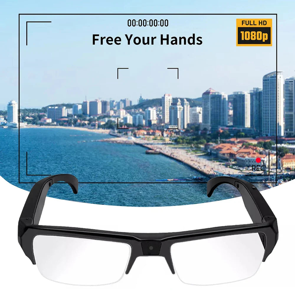 1080P HD Mini Camera Glasses Wearable DVR Video Recorder