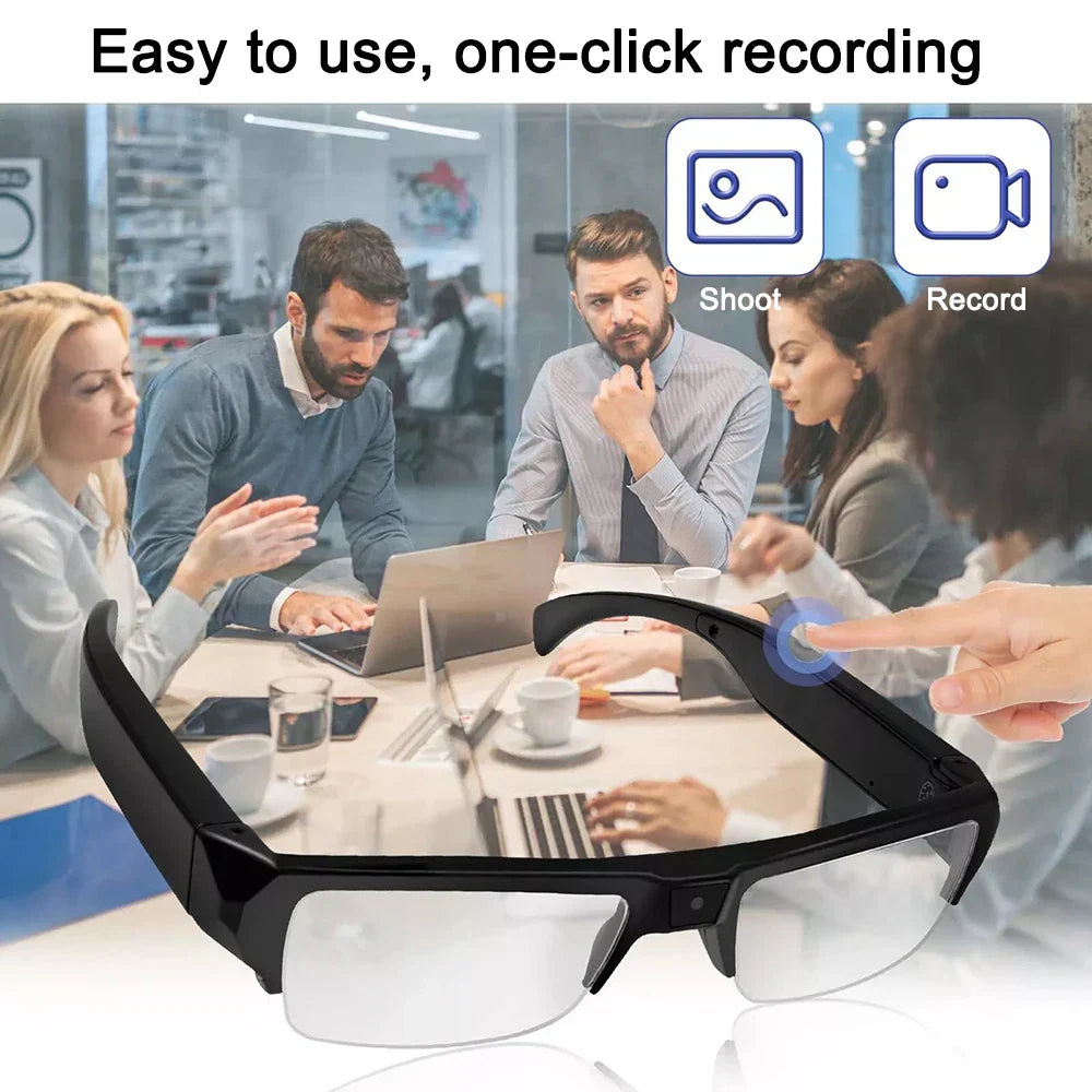 1080P HD Mini Camera Glasses Wearable DVR Video Recorder