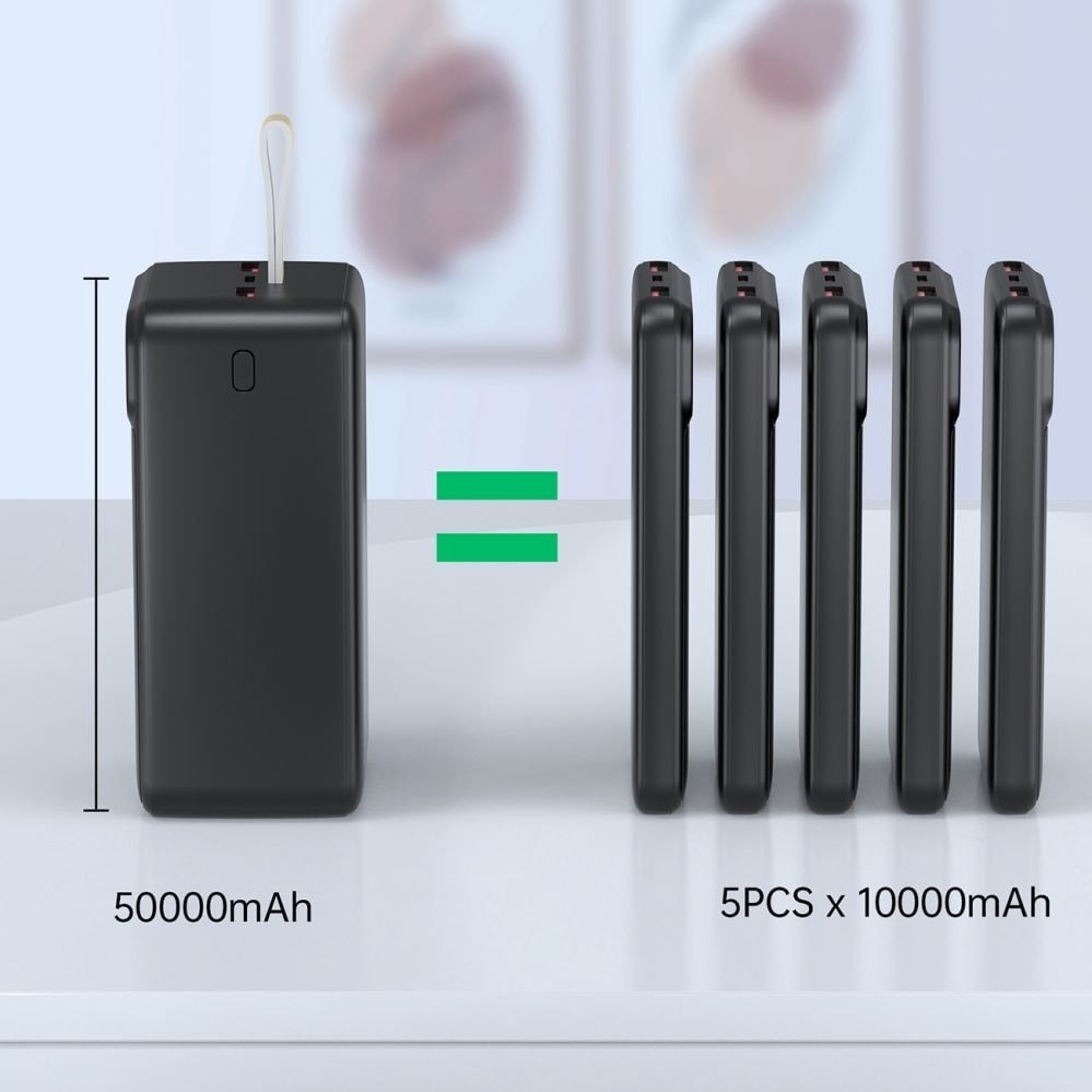 NNEDSZ CHOETECH B732 50000mAh Power Bank PD22.5W with Digital Display