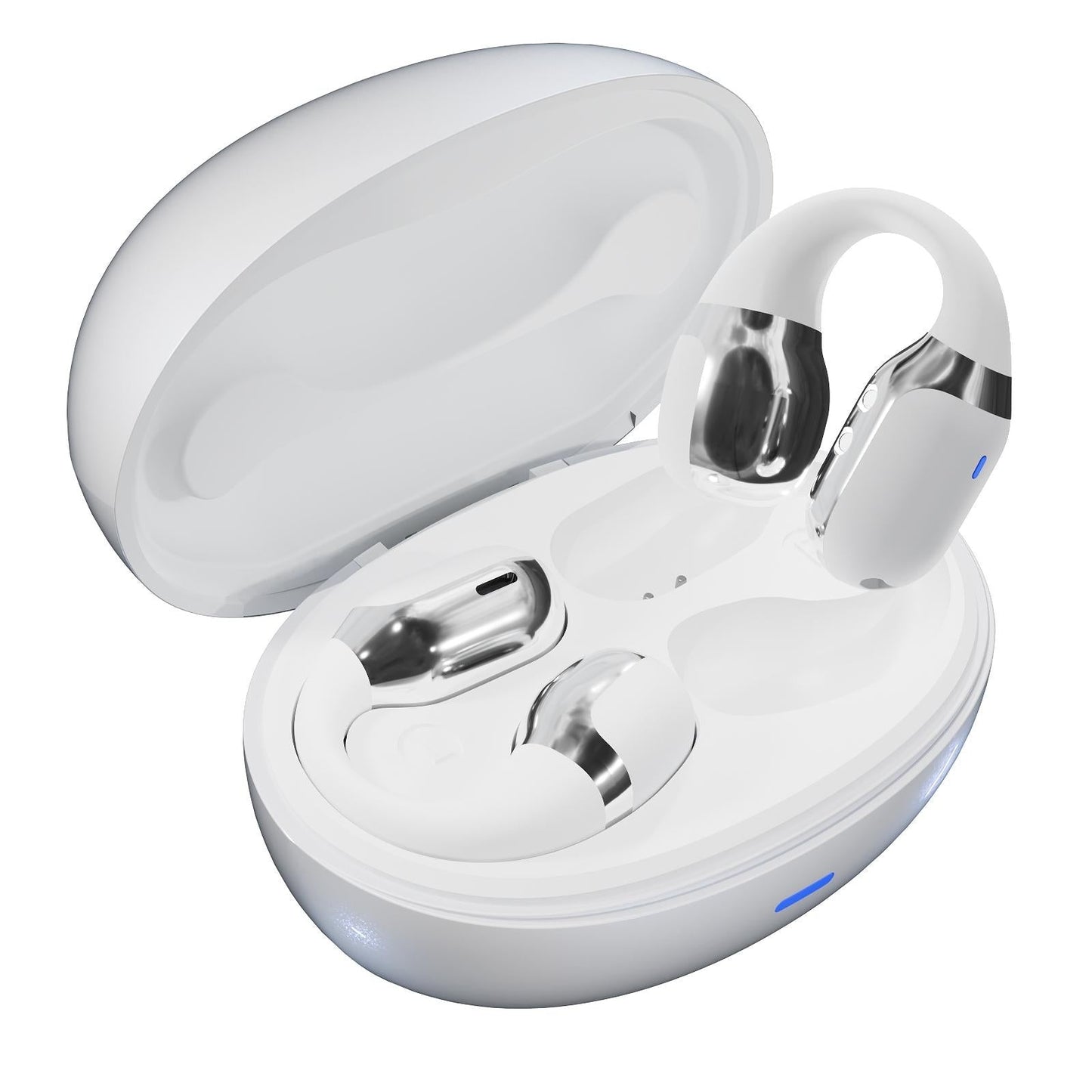 NNEDSZ Wireless Sports Bluetooth Earphones With Air Conduction - F16 Tws - Pink