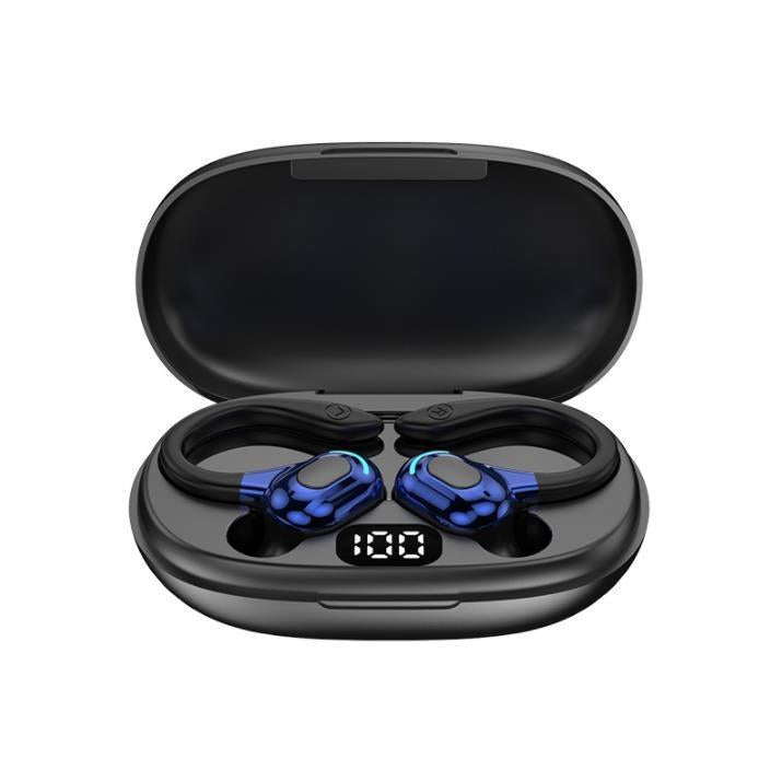 NNEDSZ Wireless Bluetooth Earphones With Charging Case - F8 - Red Double Ear
