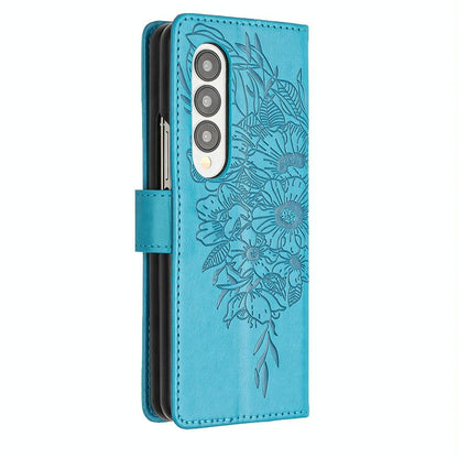 NNEDSZ Butterfly Embossed Leather Phone Case - Light Purple
