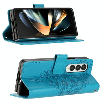 NNEDSZ Butterfly Embossed Leather Phone Case - Light Purple