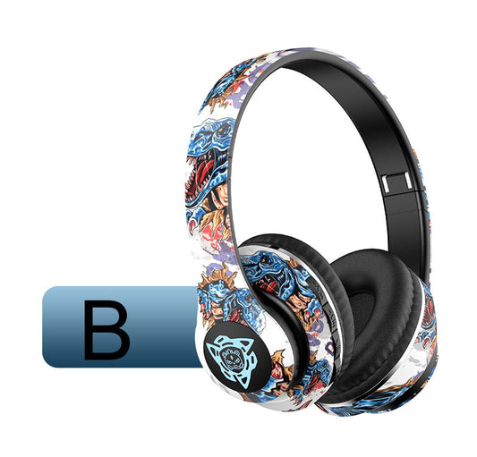 NNEDSZ Wireless Bluetooth Headphones - Stylish Over-Ear Design with Long Battery Life, Hi-Fi Sound, and Universal Compatibility (colour B)